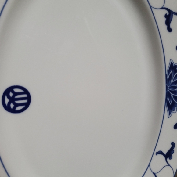 Tatung in Glaze Vintage Water Lily Pattern Durable China 6 Oval Plates - Picture 11 of 13